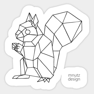 Origami Squirrel Sticker